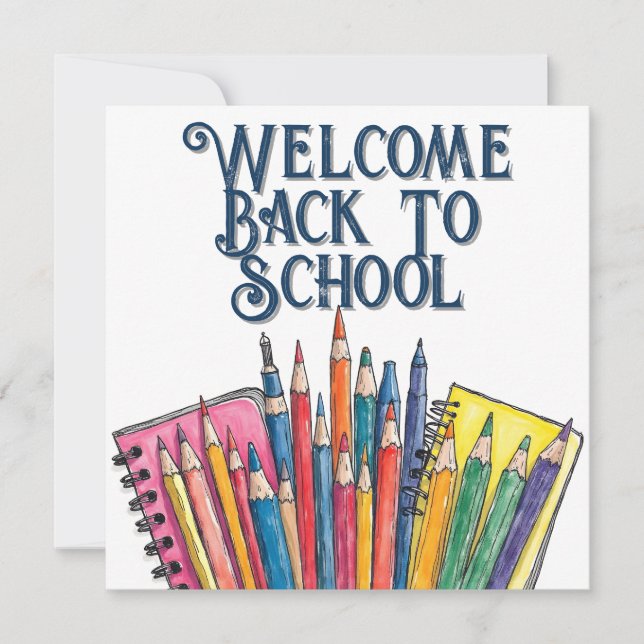 Welcome Back to School – Colourful Start (Front)