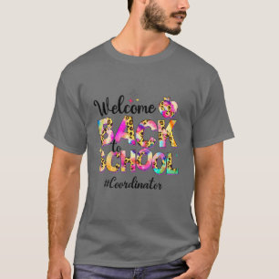 Welcome Back To School Coordinator Tie Dye Apple T-Shirt
