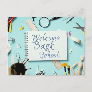 Welcome Back to School – Creative Notebook Style Holiday Postcard