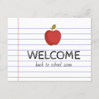 Welcome Back to School Cute Apple