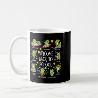 Welcome Back To School Cute Frog Meme Motivational Coffee Mug