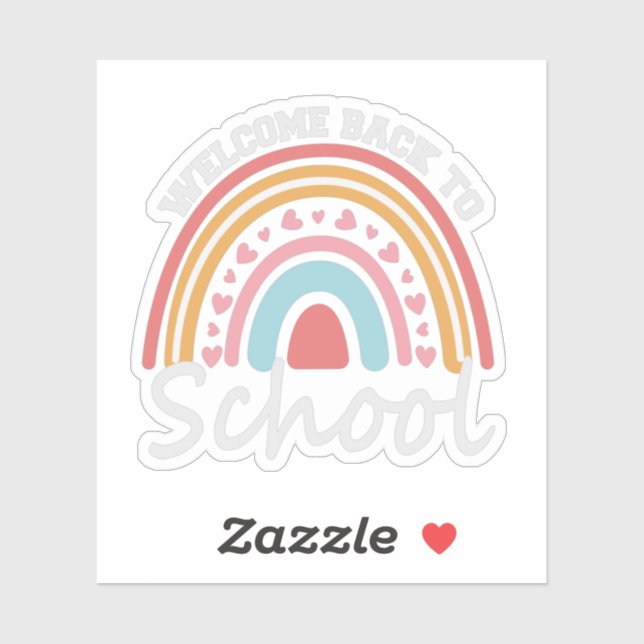 Welcome Back to School Cute Rainbow Student Gift (Sheet)