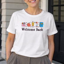 Welcome Back to School Cute School Supply Friends