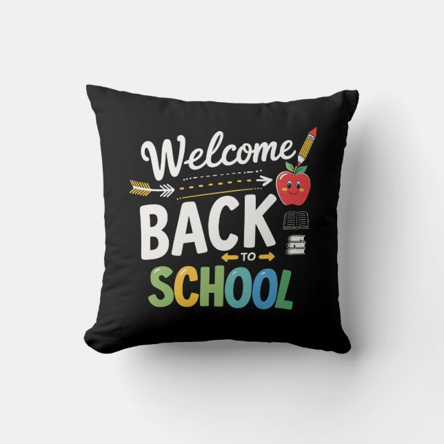 Welcome Back To School First Day of School Teacher Cushion (Front)