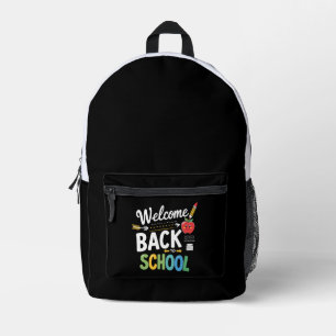 Welcome Back To School First Day of School Teacher Printed Backpack
