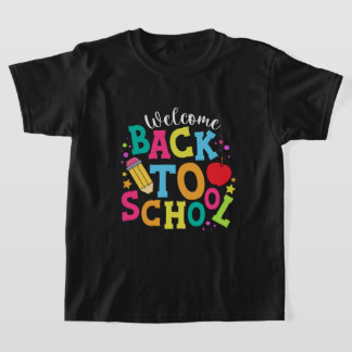 welcome back to school for kids boys  T-Shirt