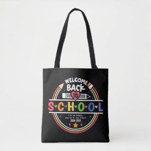 Welcome Back to School – Fun & Colourful Classroom Tote Bag