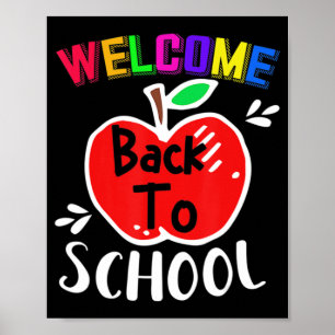 Welcome Back To School Fun Teachers Students Gift Poster