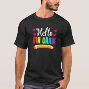 Welcome Back To School Hello 5th Grade Squad Crew T-Shirt