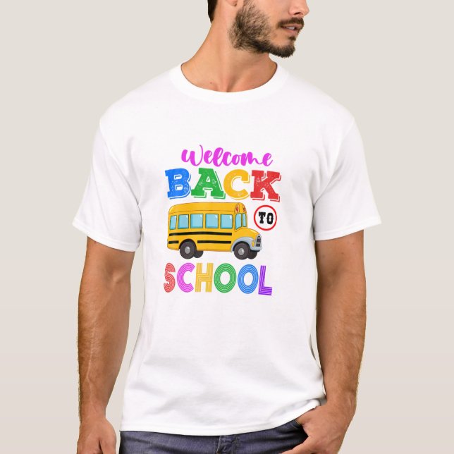 Welcome Back To School Here I Come Elementary Scho T-Shirt (Front)