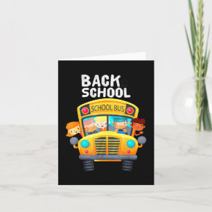 Welcome Back To School I Love My School School Bu Card