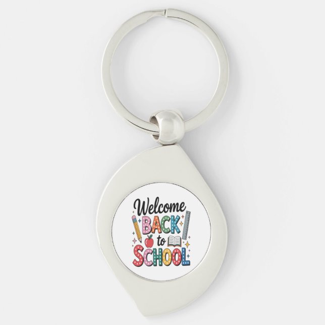 Welcome Back To School Key Ring (Front)