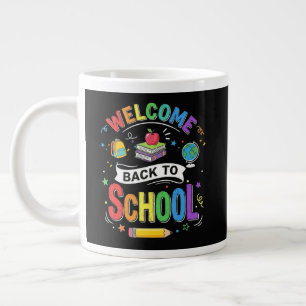 Welcome Back to School Kids Teacher First Day Large Coffee Mug
