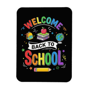 Welcome Back to School Kids Teacher First Day Magnet