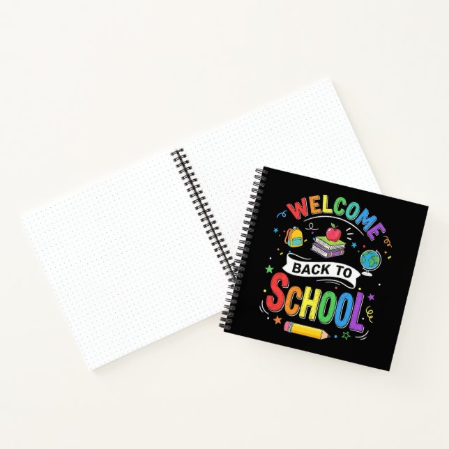 Welcome Back to School Kids Teacher First Day Notebook (Inside)