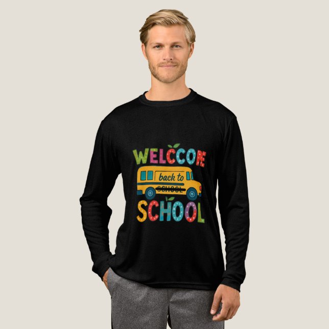 Welcome Back to School Long Sleeve Shirt (Full Front)