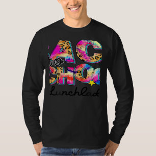 Welcome Back To School Lunch Lady Leopard Tie Dye T-Shirt