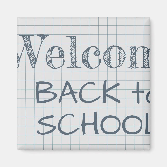  Welcome back to school Magnet (Front)