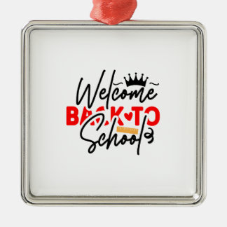 Welcome Back To School Metal Tree Decoration
