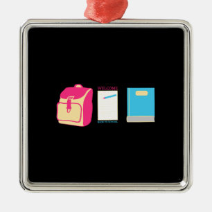 Welcome Back To School Metal Tree Decoration