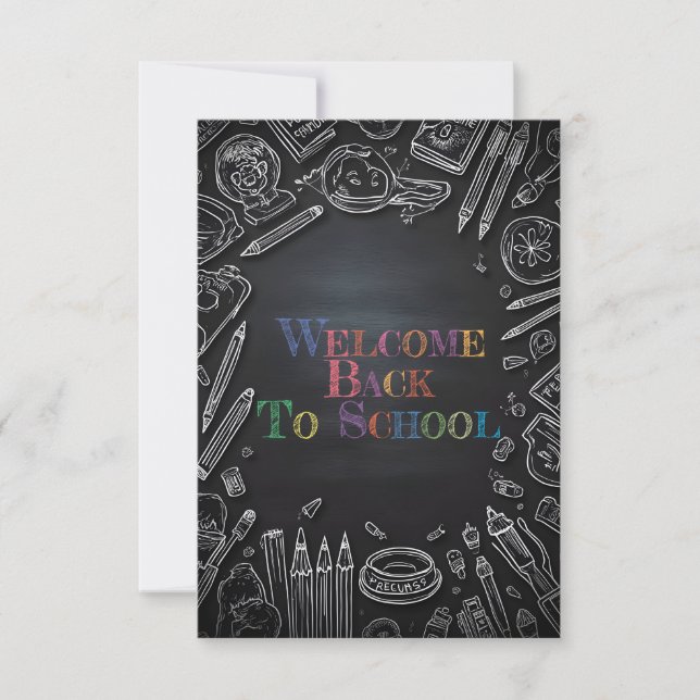 Welcome Back to School – New School Year (Front)