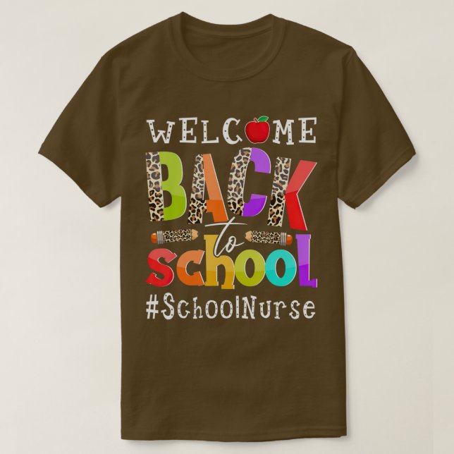Welcome Back To School Nurse First Day Of School L T-Shirt (Design Front)