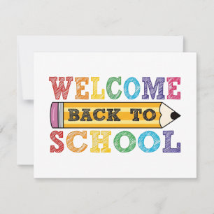 Welcome Back to School – Pencil Illustration