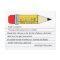 Welcome Back to School Pencil Postcard