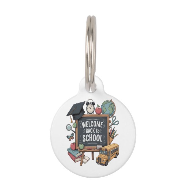 Welcome Back To School Pet Tag (Front)