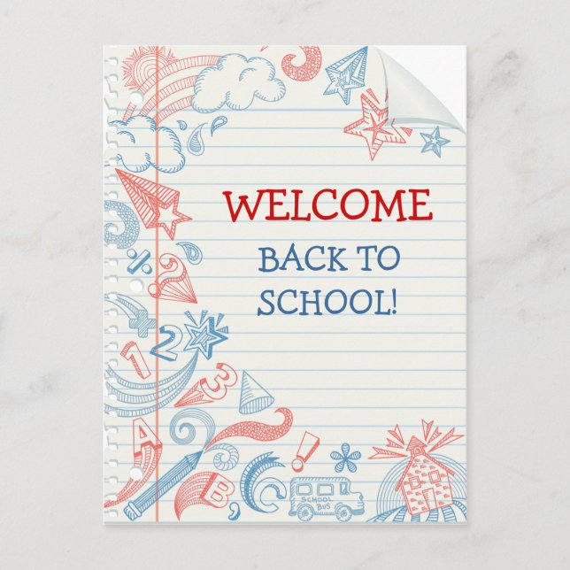Welcome Back to School Postcard (Front)