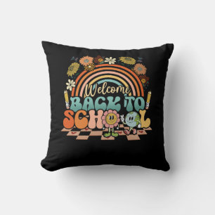 Welcome Back To School Retro First Day of School T Cushion