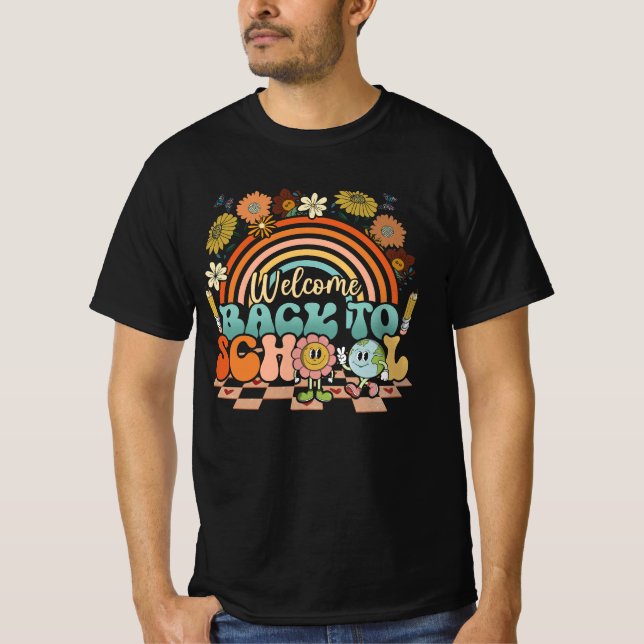 Welcome Back To School Retro First Day of School T T-Shirt (Front)