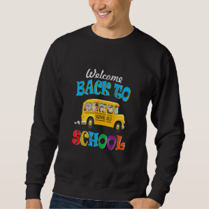 Welcome Back to School  School Bus Driver Mens Boy Sweatshirt