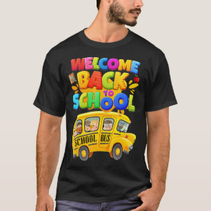 Welcome Back To School  School Bus Driver Mens Boy T-Shirt