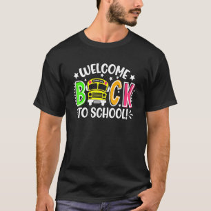 Welcome Back To School School Bus Driver Mens Boys T-Shirt
