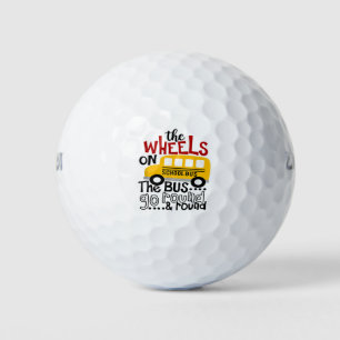 Welcome Back To School Shirt School Bus Driver Men Golf Balls