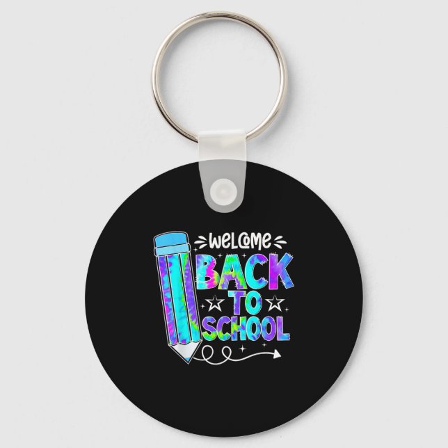 Welcome Back To School Shirts First Day Of School  Key Ring (Front)