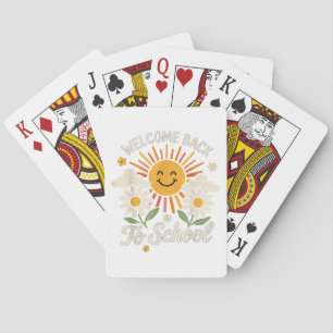 Welcome Back To School Shirts First day of school  Playing Cards