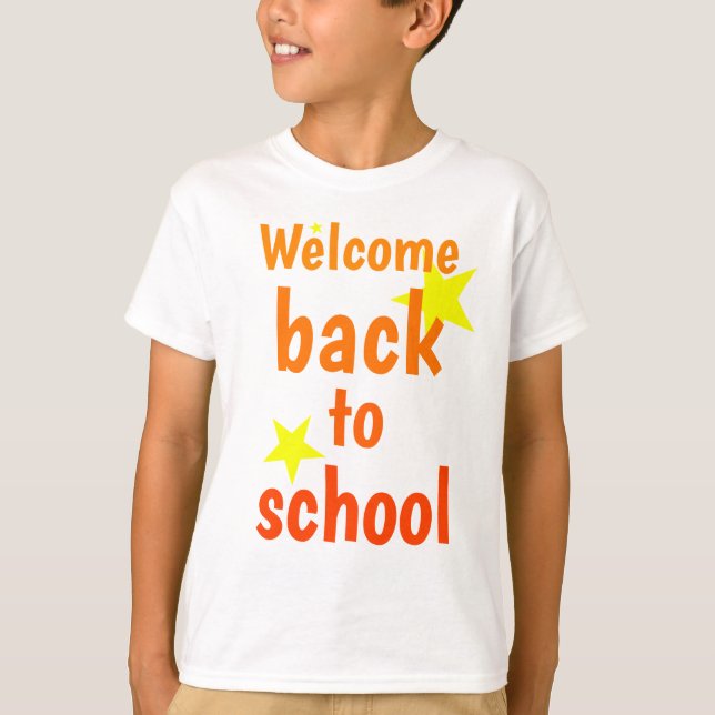 welcome back to school T-Shirt (Front)