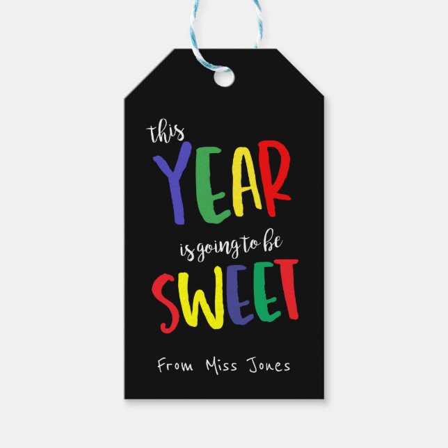 Welcome Back to School Tags, First Day of School  Gift Tags (Front)