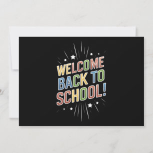 Welcome Back To School Teacher First Day of School Invitation