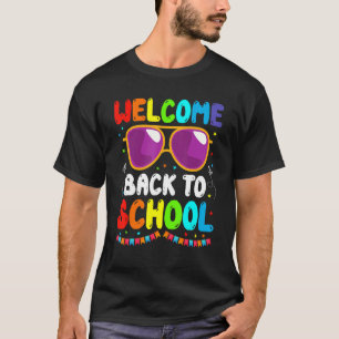 Welcome Back To School   Teacher Student Cute Sung T-Shirt