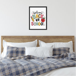 Welcome Back to School Teacher Student First Day Canvas Print