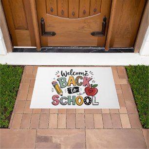 Welcome Back to School Teacher Student First Day Doormat