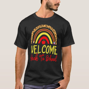 Welcome Back To School Teachers Rainbow Colourful T-Shirt
