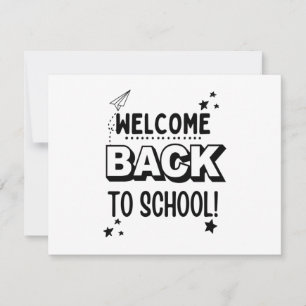 Welcome Back to school! Thank You Card