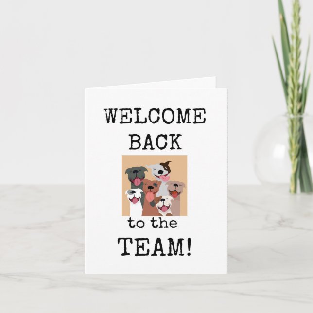 Welcome Back to the Team, Office, Card (Front)
