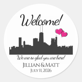 Welcome bag Chicago Wedding Stickers