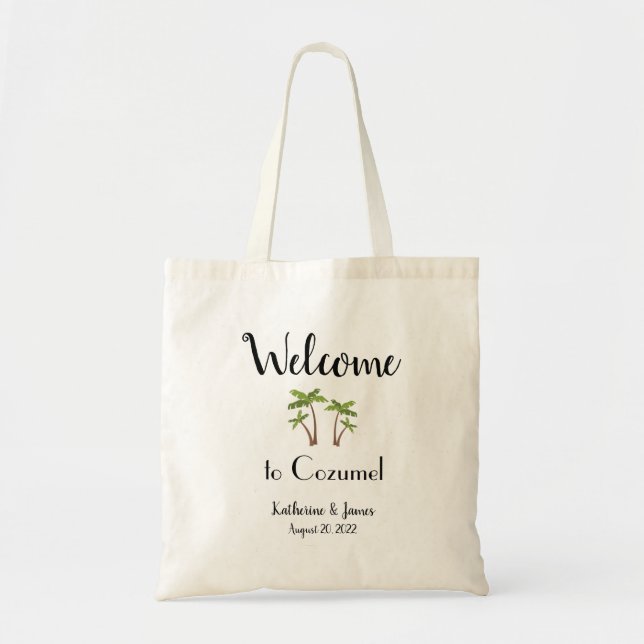 Welcome Bag, Destination Wedding (customise) Tote Bag (Front)