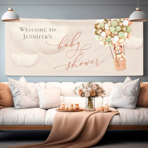 Welcome Banner Bear Baby Shower